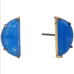 Kate Spade half moon mini scallop stud earrings